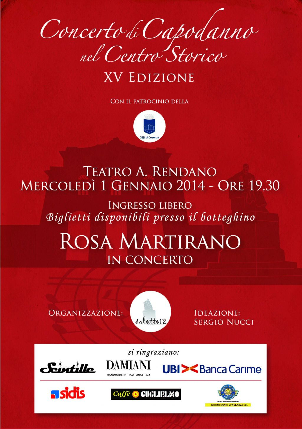 Rosa Martirano incanta il Rendano per la XV edizione del Concerto di Capodanno 1 gennaio 2014O 1 GENNAIO 2014
